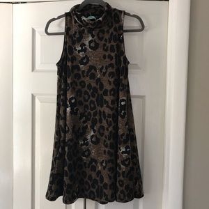 Karlie Leopard Print Dress